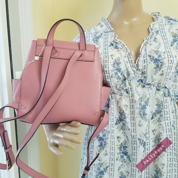 TORY BURCH THEA MINI BACKPACK MAGNOLIA PINK - Picture 14 of 14